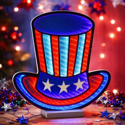 Image showing  Patriotic Uncle Sam Hat Ekkolight 14.5 in. H