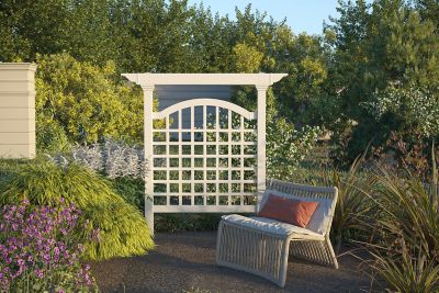 Image showing  Manchester 60 in. L x 82 in. H Vinyl Privacy Trellis