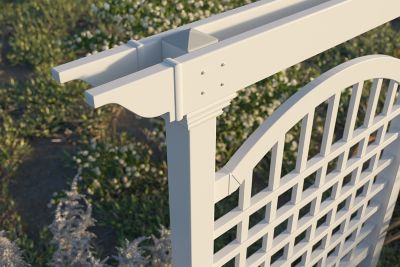 Image showing  Manchester 60 in. L x 82 in. H Vinyl Privacy Trellis