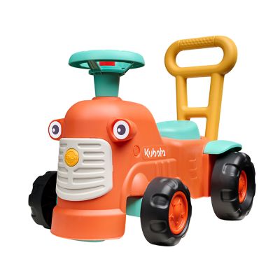 Falk Kubota Push Ride-on Tractor with Walking Aids for Toddlers 1-3 years