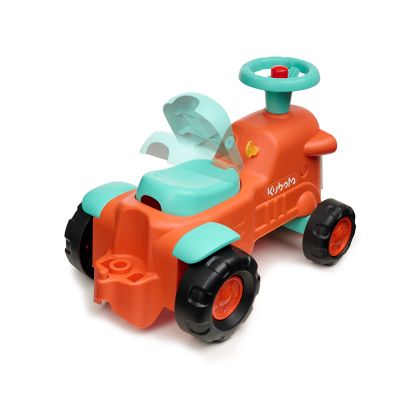 Image showing  Kubota Push Ride-on Tractor with Walking Aids for Toddlers 1-3 years