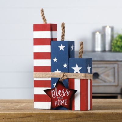 Image showing  Americana Firecracker Block Bundle 14 in. H