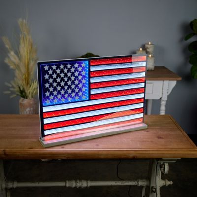 Image showing  American Flag Ekko Light Display 23 in. L
