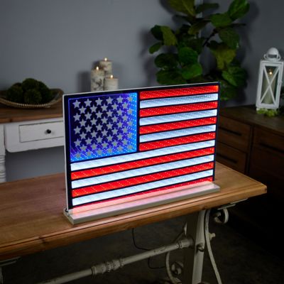 Image showing  American Flag Ekko Light Display 23 in. L