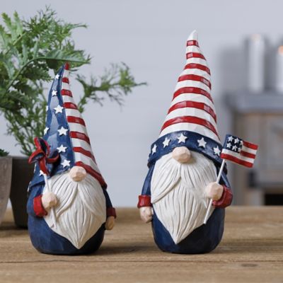 Image showing  Americana Gnome Figurine, Set of 2