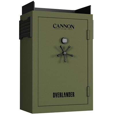 Cannon Overlander 64-Gun, 33.3 cu. ft. 60-Minute Fireproof Gun Safe with Electronic Lock, Green