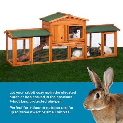 Image showing  Rabbit Hutch with Double-Run