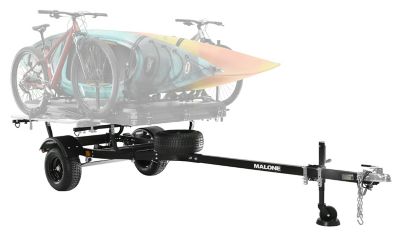 Image showing 5 th Malone MicroSport Overland Trailer Package, 1 Jack Stand, 2 Stabilizers, Spare Tire, Tent not Included