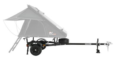 Image showing 7 th Malone MicroSport Overland Trailer Package, 1 Jack Stand, 2 Stabilizers, Spare Tire, Tent not Included