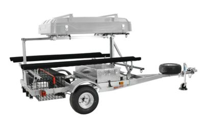 Image showing  MegaSport Overland Angler, Spare Tire, 2 Stabilizers, 2nd Tier, Storage Drawer, Basket, 2 Sets Bunks