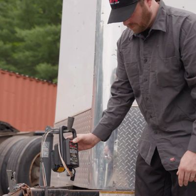 Image showing  Mini MUTT 4-Pin Trailer Tester, For use with DeWalt compatible batteries