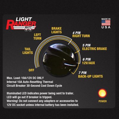 Image showing  Light Ranger MUTT (7-Way Spade Pin Style with Adapter)