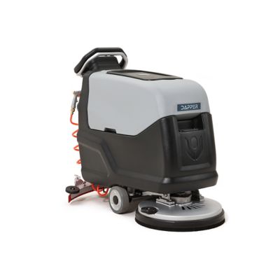 Dapper Supply Battery Powered Self Propelled Walk-Behind Floor Scrubber Polisher Machine, 20 in.
