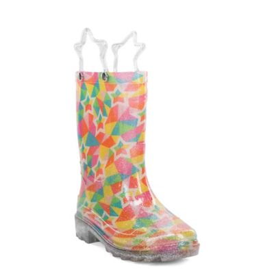 Western Chief Star Kaleidoscope Lighted Rain Boot
