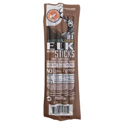 Pearson Ranch Jerky Elk Jalapeno Cheese All-Natural Snack Stick Multi Pack