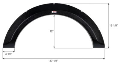 Icon Fender Skirt, Single, Jayco, FS6704, Black
