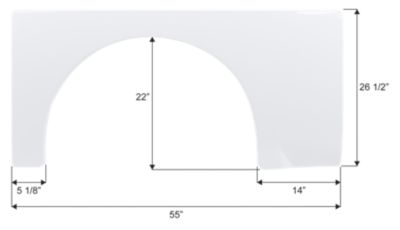 Icon Fender Skirt, Single, Winnebago, FS6221, 171812-01