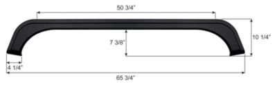 Icon Fender Skirt, Tandem, KZ, FS6399, Black