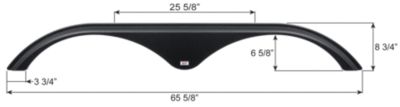 Icon Fender Skirt, Tandem, Thor, FS6334, Black
