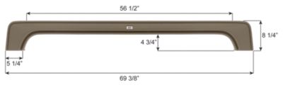 Icon Fender Skirt, Tandem, Fleetwood, FS2141, Taupe