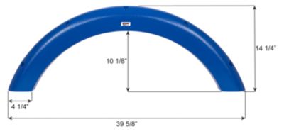 Icon Fender Skirt, Single, Extreme Outdoor, FS7600, Azure Blue