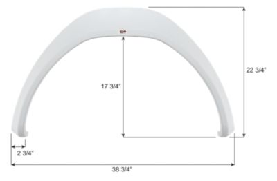 Icon Fender Skirt, Single, Forest River, FS7052, Unpainted