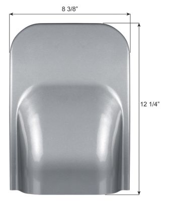 Icon Aftermarket ZIP-DEE Stove Vent Cover, Satin Silver Metallic