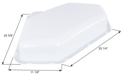 Icon Skylight Inner Dome, for NSL2612, White