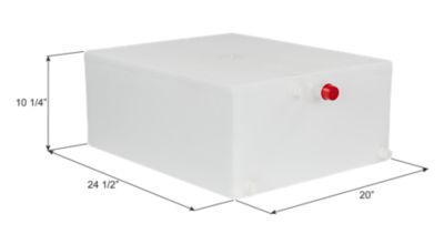 Icon Fresh Water Tank, WT4648, 24.5x20x10.25, 20 gal.