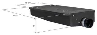 Icon Holding Tank, H4173, 35.5x15.75x6, 10 gal., 0285335