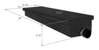 Icon Holding Tank, H4529, 16.25x56x8.5, 23 gal., 0303821