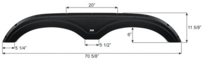 Icon Fender Skirt, Tandem, Keystone Outback, FS7612, 1-0006-1-1