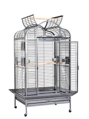 A&E Cage HQ Majestic Series Parrot Cage, Large, Platinum