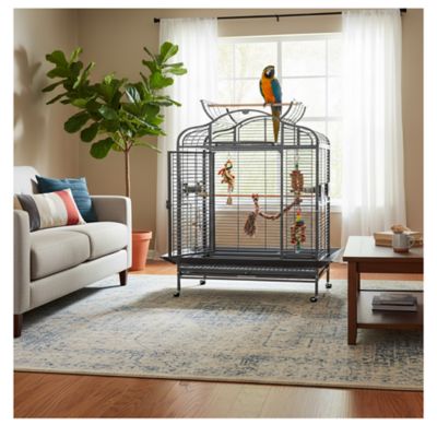 Image showing  HQ Majestic Series Parrot Cage, Large, Platinum