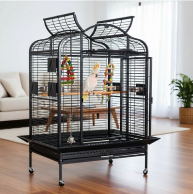 A&E Cage HQ Majestic Series Parrot Cage, Large, Black
