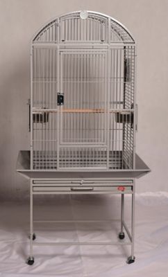 A&E Cage HQ Dome Top Cage, Small, Platinum