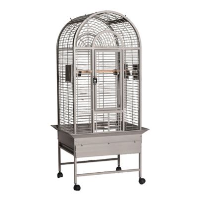 A&E Cage HQ Open Top Cage, Small, Platinum