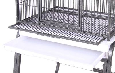 Image showing  HQ Open Elegant Top Cage, Platinum, Small