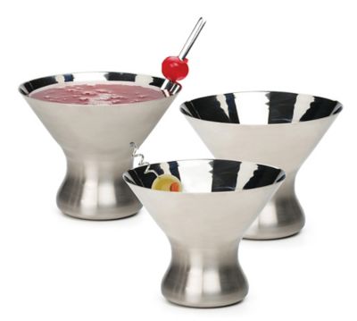 Image showing  Endurance Stainless Steel Martini Glass Stemless