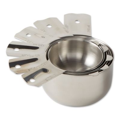 RSVP International Endurance Stainless Steel Nesting Measuring Cup Set