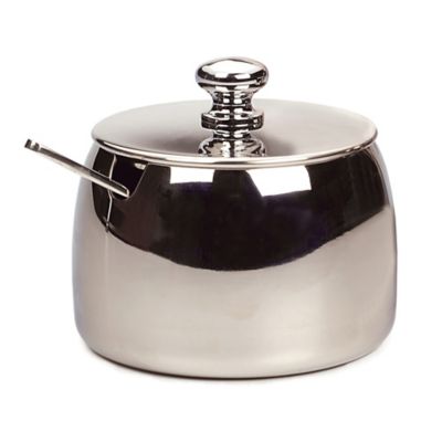 RSVP International Endurance Stainless Steel Sugar Bowl and Spoon