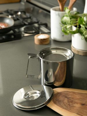 Image showing  Endurance Stainless Steel Fryer's Friend Grease Keeper
