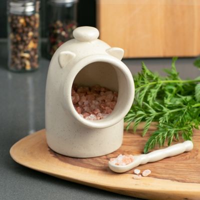 Image showing  Stoneware Salt Pig