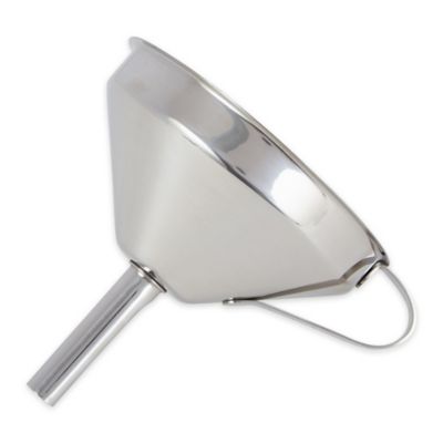 RSVP International Endurance Stainless Steel Funnel with Removable Strainer
