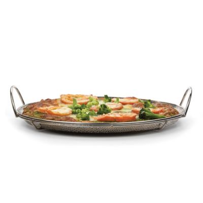 Image showing  Endurance BBQ Pizza Pan, Precision Pierced Stainless Steel