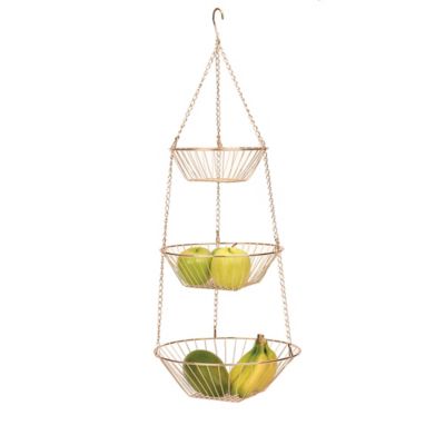 RSVP International Wire 3 Tier Hanging Basket