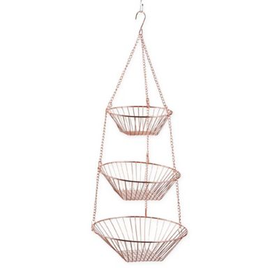 Image showing  Wire 3 Tier Hanging Basket