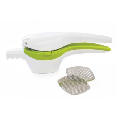 RSVP International Stainless Steel Potato Ricer, White/Green