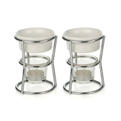 RSVP International Stoneware Promo Butter Warmer, Set of 2