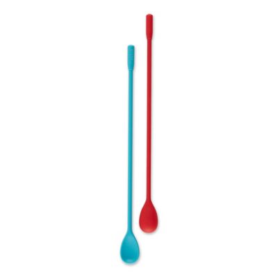 RSVP International Silicone Stir Spoons Set of 2-10 in.